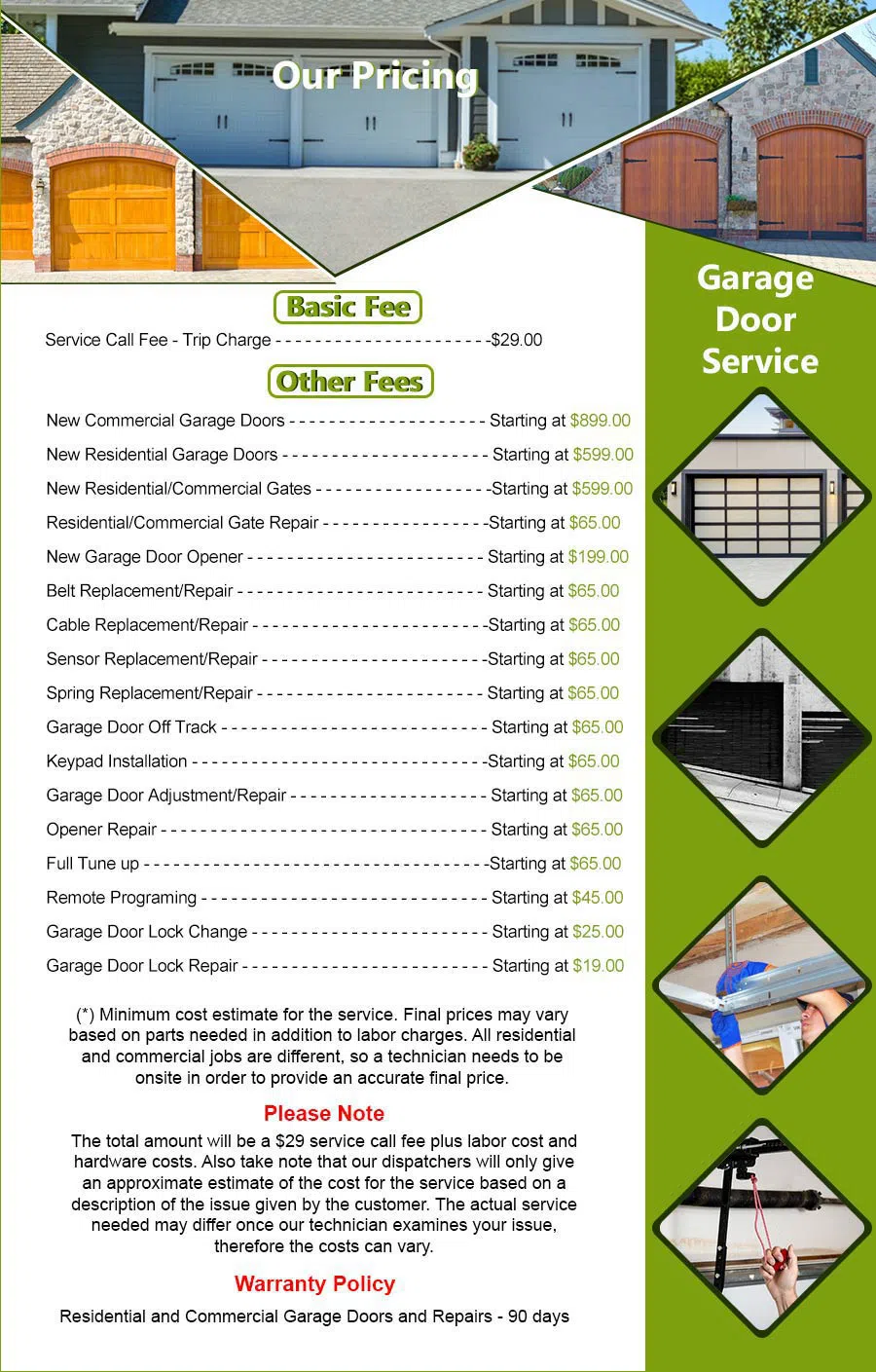 Galaxy Garage Door Repair Service St Paul, MN 651-212-4613 - pricelist5