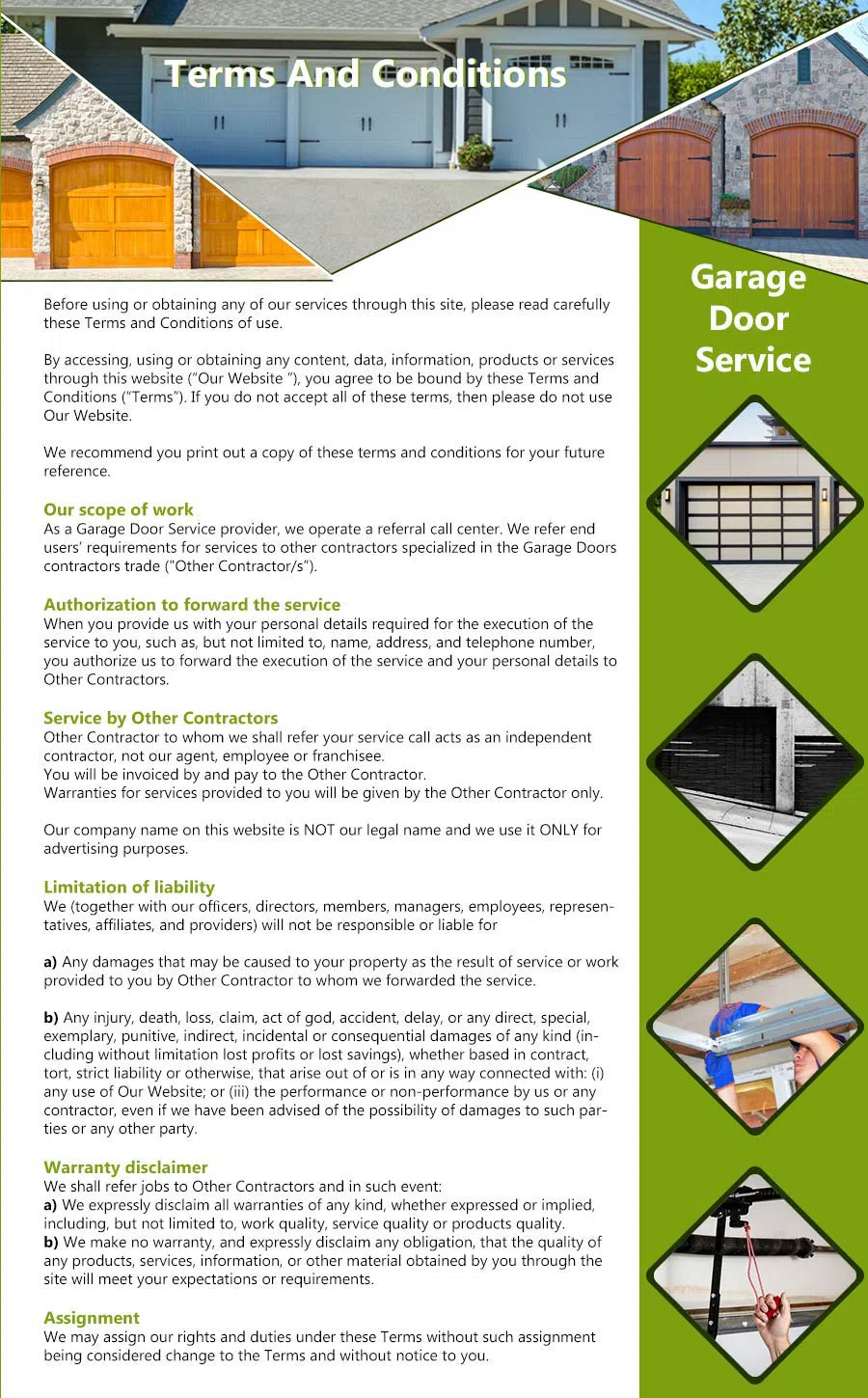 Galaxy Garage Door Repair Service St Paul, MN 651-212-4613 - terms5